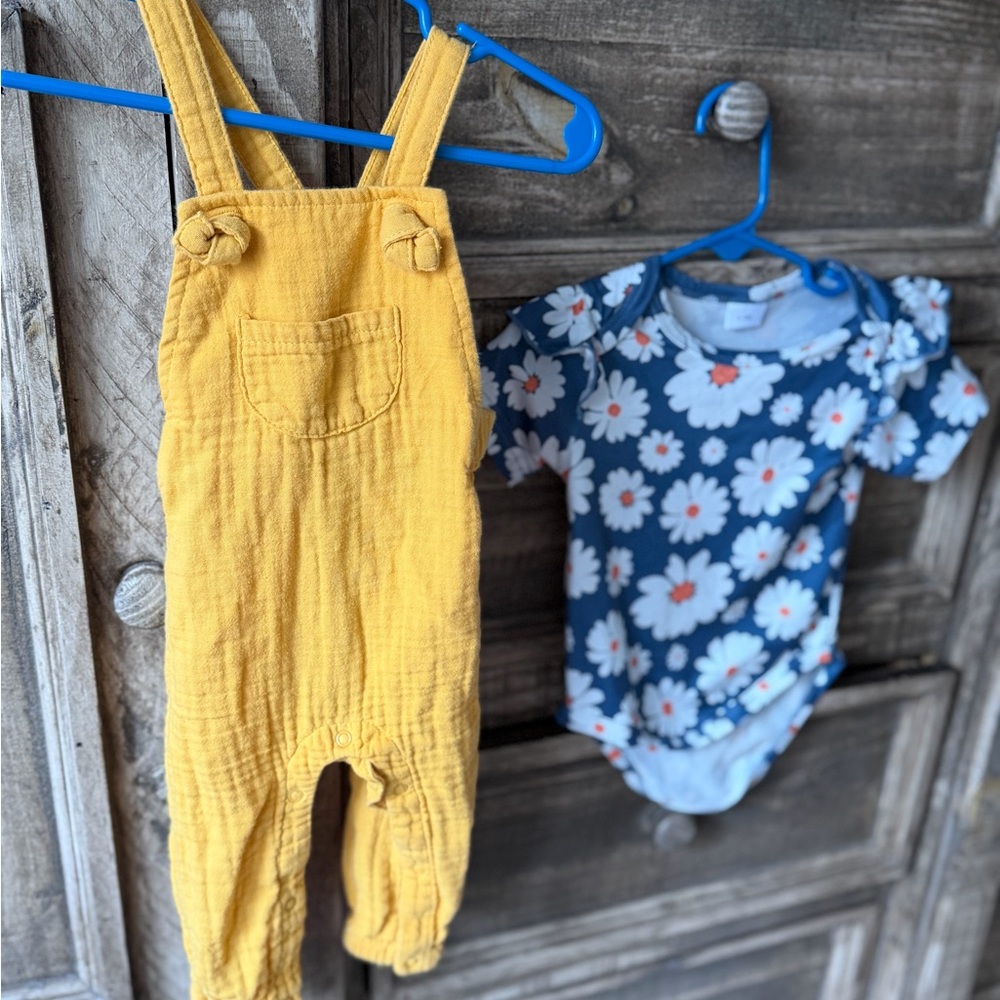 Cat & Jack Yellow Kids Overalls